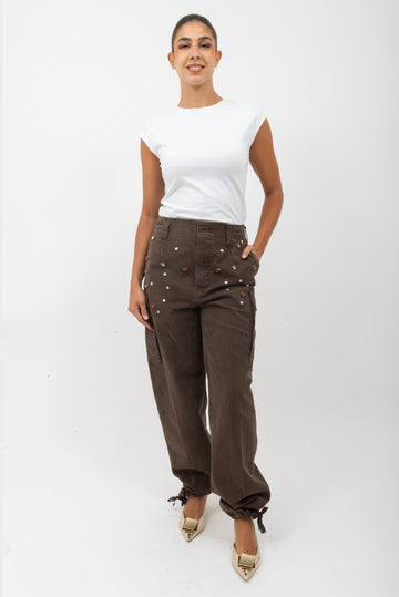 Pantalone Moro PHILIA LOFT - D01E0535