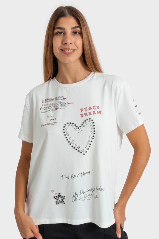 T-shirt Panna SoUVENIR - D38N0221
