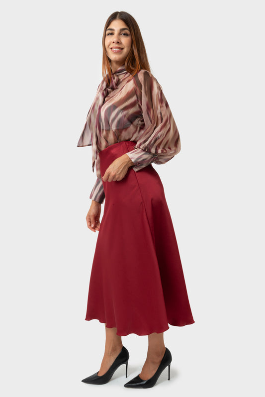 Gonna Rouge noir MATISS - BLR-GN-H1166-R2