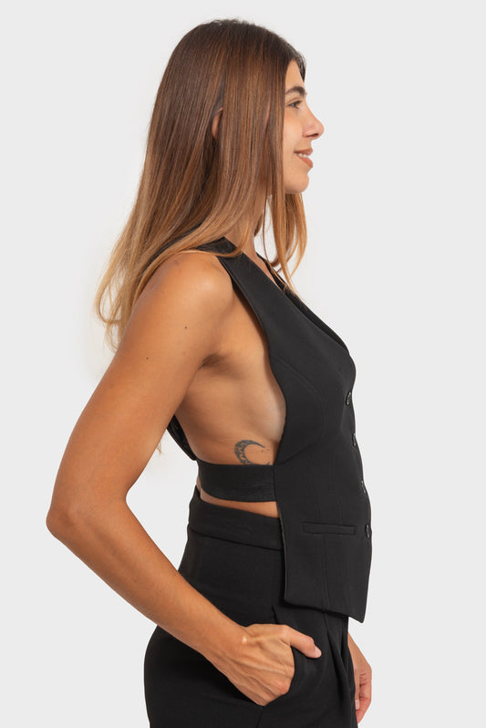 Gilet Nero OPIUM Milano - OPM-GL-005/STUP