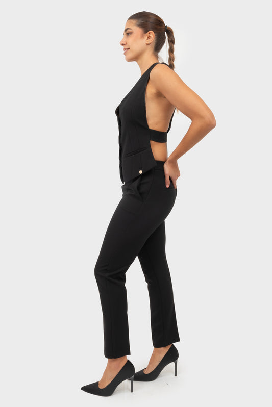 Pantalone Nero OPIUM Milano - OPM-PN-376/STUP