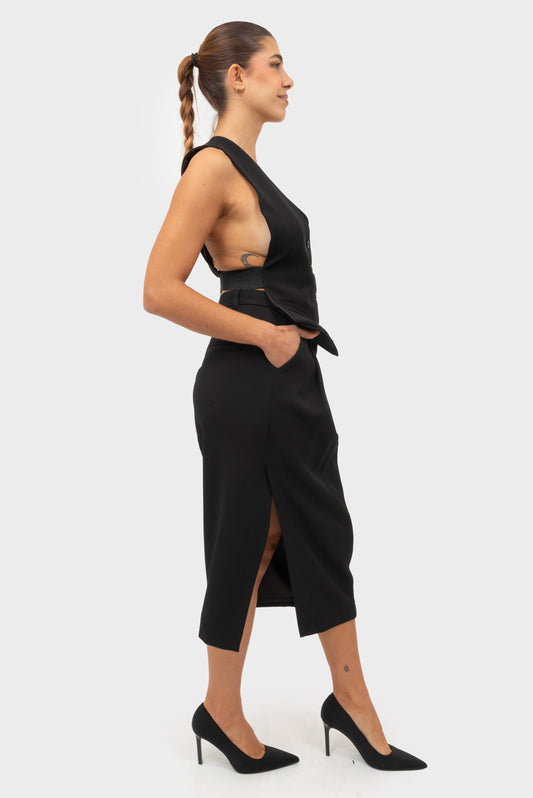 Gonna Nero OPIUM Milano - OPM-GN-407/STUP