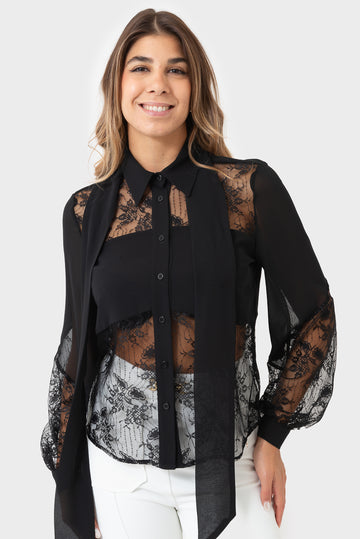 Camicia Nero OPIUM Milano - OPM-CM-216/H373