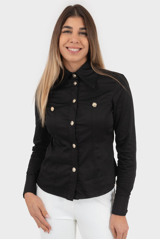 Camicia Nero OPIUM Milano - OPM-CM-212/COTO