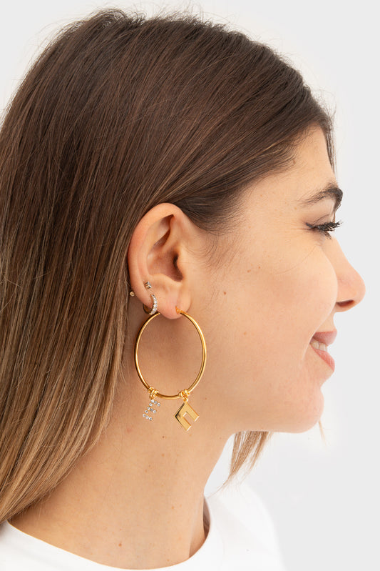 Orecchini Orogiallo Elisabetta Franchi - OR48A51E2