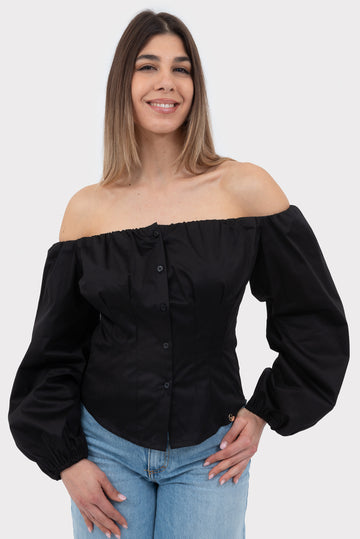 Camicia Nero OPIUM Milano - OPM-CM-219/COTO