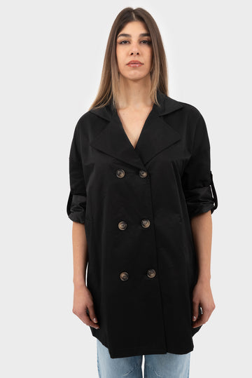 Trench Nero OPIUM Milano - VCV-CP-T812