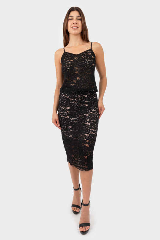 Gonna Nero OPIUM Milano - OPM-GN-406/EN53