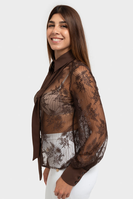 Camicia Mocha mousse OPIUM Milano - OPM-CM-178/PIZZO