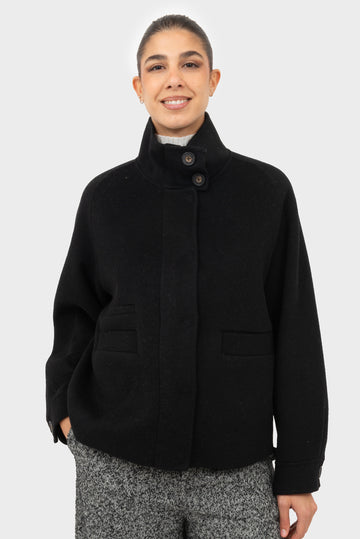 Cappotto Nero MANILA GRACE - W5J-K105WU