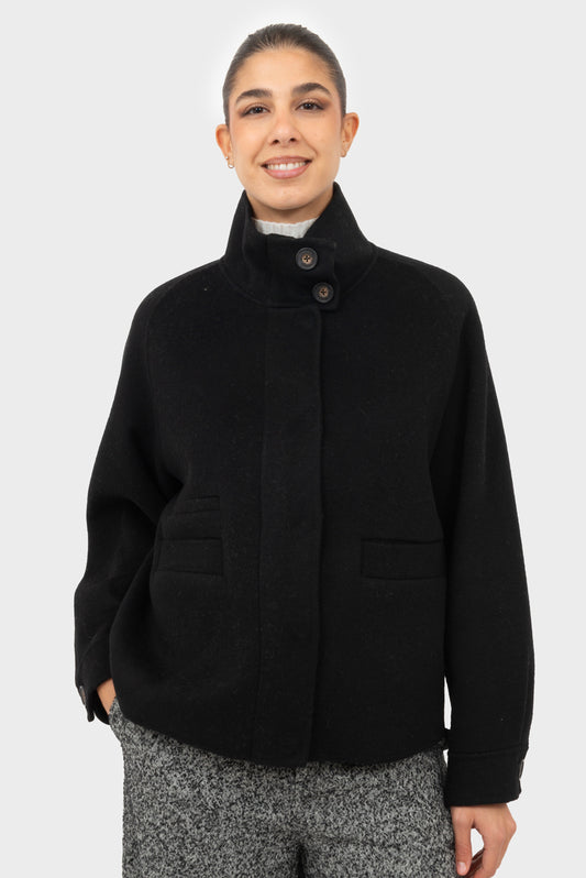 Cappotto Nero MANILA GRACE - W5J-K105WU