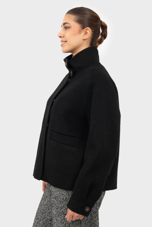 Cappotto Nero MANILA GRACE - W5J-K105WU