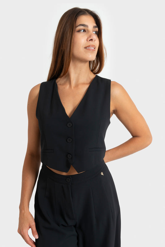 Gilet Nero PHILIA LOFT - M01N0080