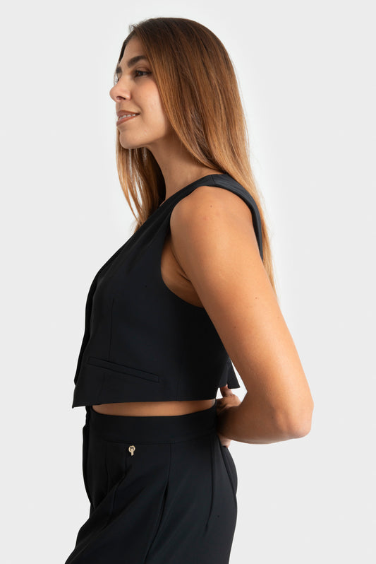 Gilet Nero PHILIA LOFT - M01N0080