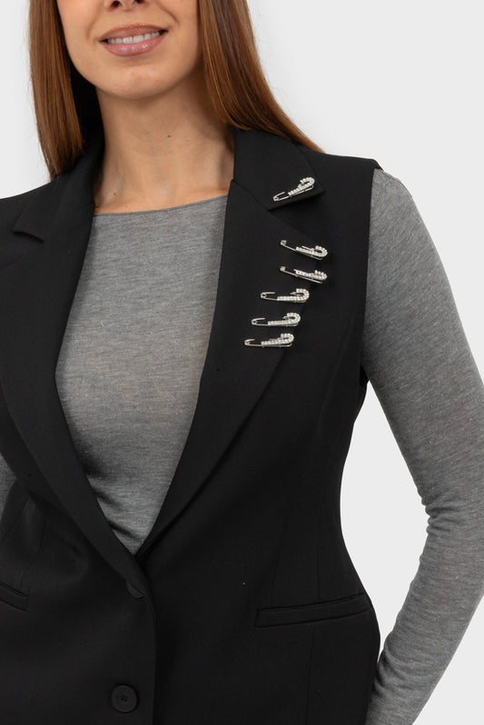 Gilet Nero PHILIA LOFT - M01N0341