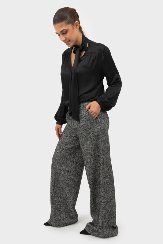 Pantalone Nero MANILA GRACE - W5J-P152WT