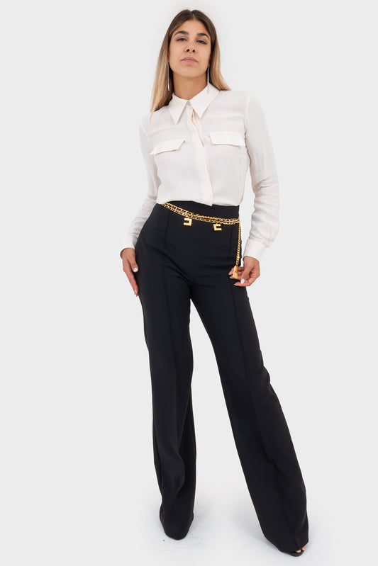 Pantalone Nero Elisabetta Franchi - PAT3546E2