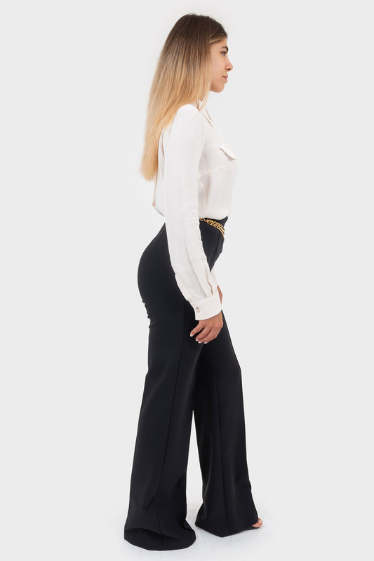 Pantalone Nero Elisabetta Franchi - PAT3546E2