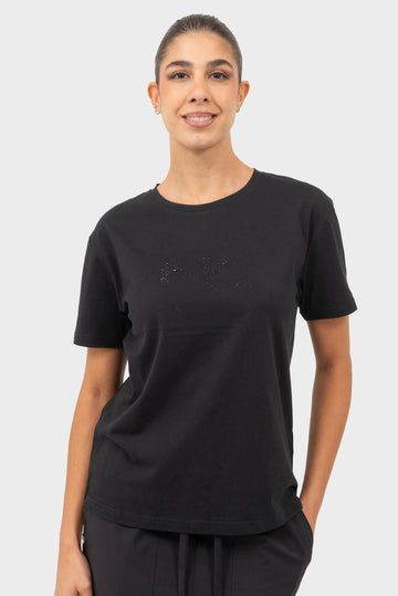 T-shirt Nero MANILA GRACE - W5J-T060CU