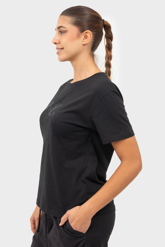 T-shirt Nero MANILA GRACE - W5J-T060CU