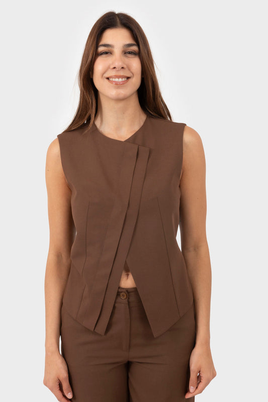 Gilet Cioccolato SoUVENIR - W37S0146