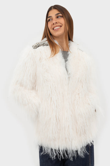 Pelliccia White LE VOLIERE - WW25C803